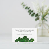 Irish Cover March Weddenschap Website Reply Enclos Informatiekaartje (Staand voorkant)
