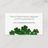 Irish Cover March Weddenschap Website Reply Enclos Informatiekaartje (Voorkant)