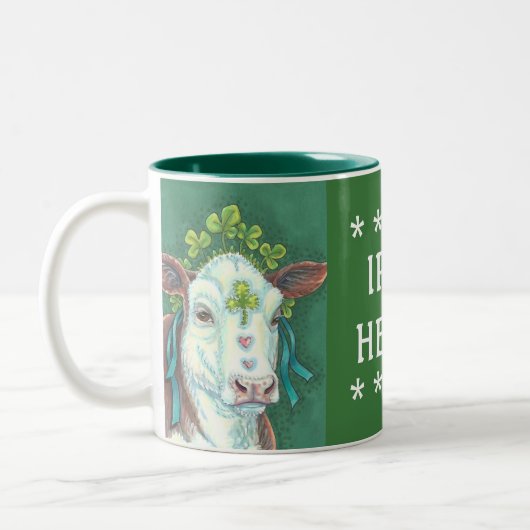Irish Cow ST. PATRICK'S DAY HEIFER MUG (Gauche)