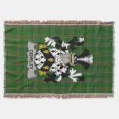 Irish Cowley of Cooley Coat of Arms Family Crest Deken (Voorkant)