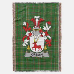 Irish Cremin of O_Cremin Wapen van de familie Cres Deken