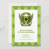 Irish Crest St. Patrick's Day Party Invitation (Devant)