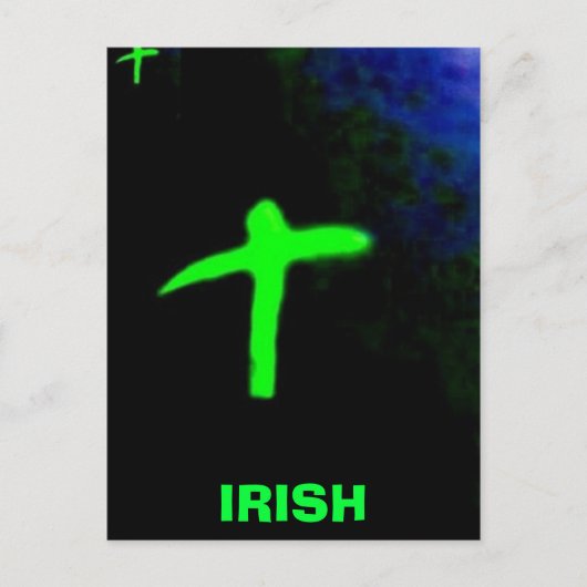 , IRISH CROSS BRIEFKAART (Voorkant)