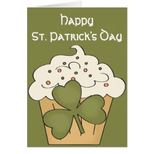 Irish Cupcake Bonne carte St. Patrick's Day Card