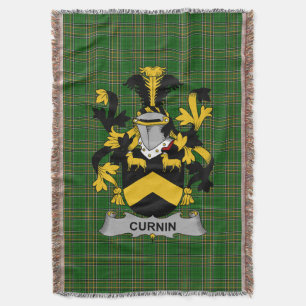 Irish Curnin of O_Curneen Coat of Arms Family Care Deken