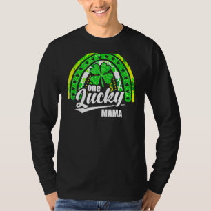 Irish Cute Rainbow Green Clover Patrick's Day One T-shirt