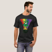 Irish Dabbing Leprechaun on Pot of Treasure Coins  T-shirt (Voorkant volledig)