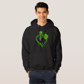 Irish Dachshund Dog Love Shamrock St Patrick S Day Hoodie (Voorkant volledig)