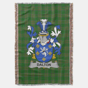 Irish Dalton Coat of Arms Family Crest Ireland Deken