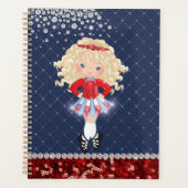 Irish Dance Blond Girl Soft Shoe Blue, Red Planner (Voorkant)