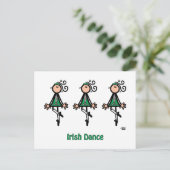 Irish Dance Briefkaart (Staand voorkant)
