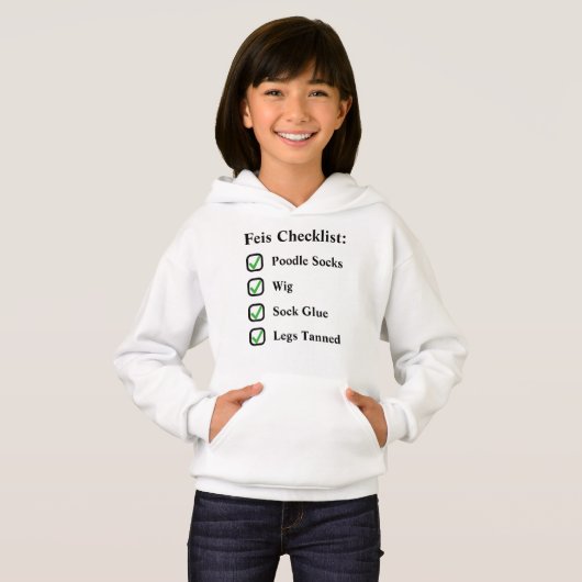 Irish Dance Cute Funny Feis Checklist (Devant entier)