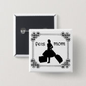 Irish Dance Feis mama Vierkante Button 5,1 Cm (Voorkant /achterkant)