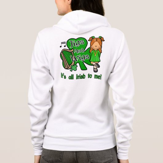 Irish Dance Mum, Jigs and Wigs Sweat - shirt à cap (Dos)