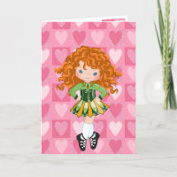 Irish Dance Pink Monochrome Heart Valentijnsdag