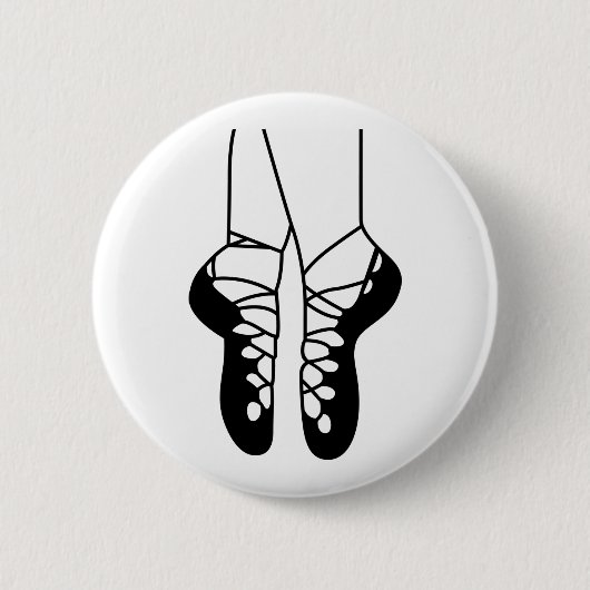 Irish Dance Shoes Ronde Button 5,7 Cm (Voorkant)