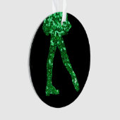 Irish Dance single-side (een bericht op achterzijd Ornament (voorkant)