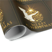 Irish Dance Soft Shoe Golden Kerstmis Cadeaupapier (Rol Hoek)