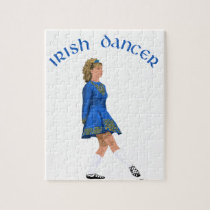 Irish Dancer Blonde in Blue Legpuzzel