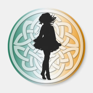 Irish Dancer Celtic Flag Magnet Magneet
