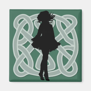 Irish Dancer Celtic Green Magnet Magneet