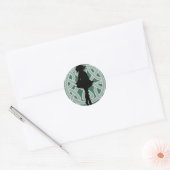 Irish Dancer Celtic Green Sticker (Envelop)
