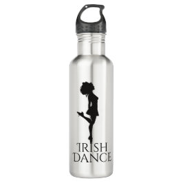 Irish Dancer Hard Shoe Black en White Dance Waterfles