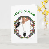 Irish Dancer Hard Shoe Kaart (Gele Bloem)