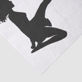 Irish Dancer Soft Shoe Black White Dance Tissuepapier (Detail)