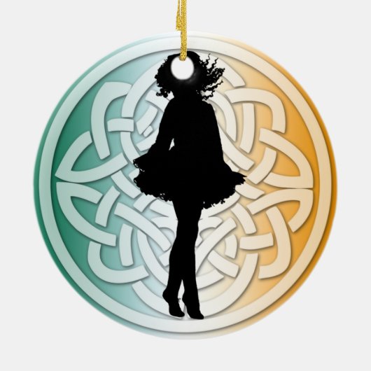 Irish Dancer Traditional Ornament (Achterkant)