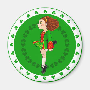 Irish Dancing Girl Magnet Magneet