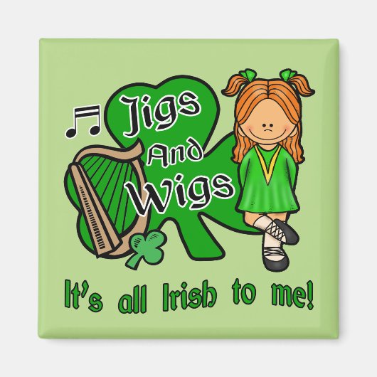 Irish Dancing Magnet Magneet (Voorkant)