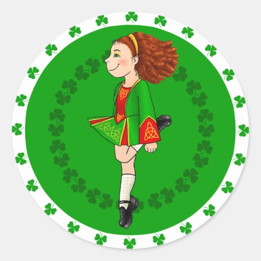 Irish Dancing Sticker (Voorkant)