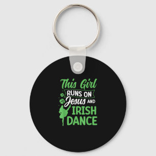 Irish Dancing This Girl draait op Jezus en Ierse t Sleutelhanger