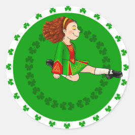 Irish dansende Sticker
