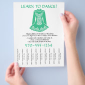 Irish Dansons Class Tear Off Strips Flyer (Hand)