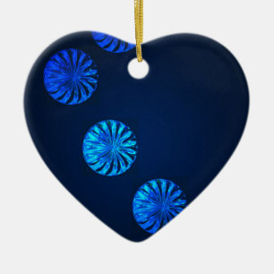 Irish Design Blue Crystal Keramisch Ornament