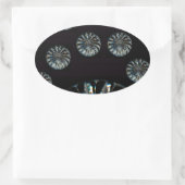 Irish Design-The Crystal Collectie Ovale Sticker (Tas)