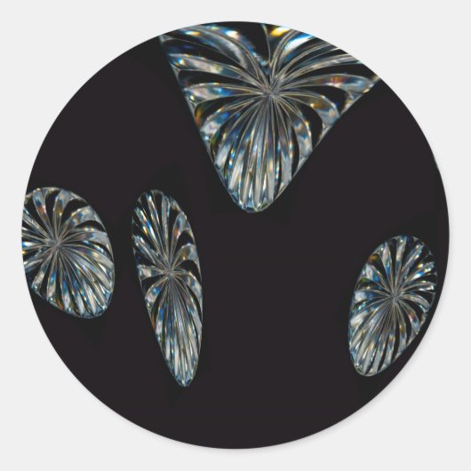 Irish Design - The Crystal Collectie Ronde Sticker (Voorkant)