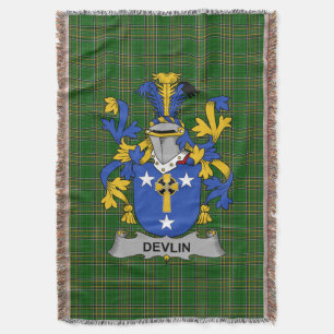 Irish Devlin of O_Devlin Wapen van de familie Cres Deken