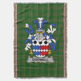 Irish Dodwell Coat of Arms Family Crest Ireland Deken