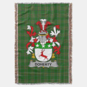 Irish Doherty of O_Doherty Wapenschild Familie Aut Deken (Voorkant Verticaal)