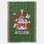 Irish Donnelly of O_Donnelly Wapen Familie Deken (Voorkant Verticaal)