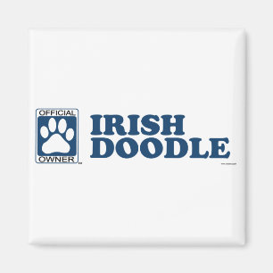 Irish Doodle Blue Magneet
