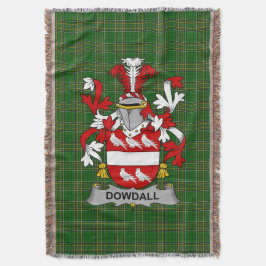 Irish Dowdall Coat of Arms Family Crest Ireland Deken