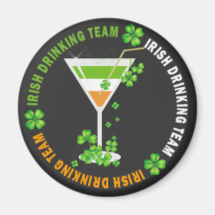 Irish Drick Team Shamrock Cocktail Magnet