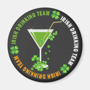 Irish Drick Team Shamrock Cocktail Magnet