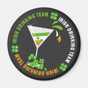 Irish Drick Team Shamrock Cocktail Magnet