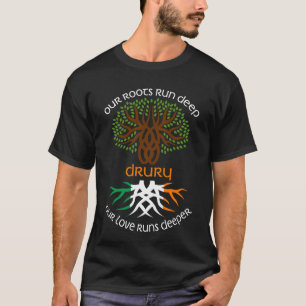 Irish DRURY Family Name Our Love is Deeper T-shirt