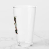 Irish E Monogram pint glass Glas (Links)
